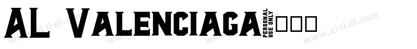 AL Valenciaga字体转换